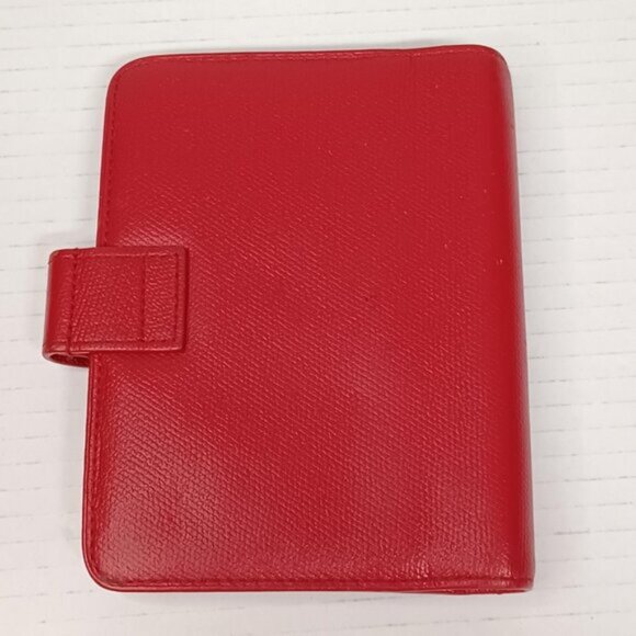 Chanel Caviar leather Ring Agenda Red Wallet Card 185-092025 - Picture 3 of 15
